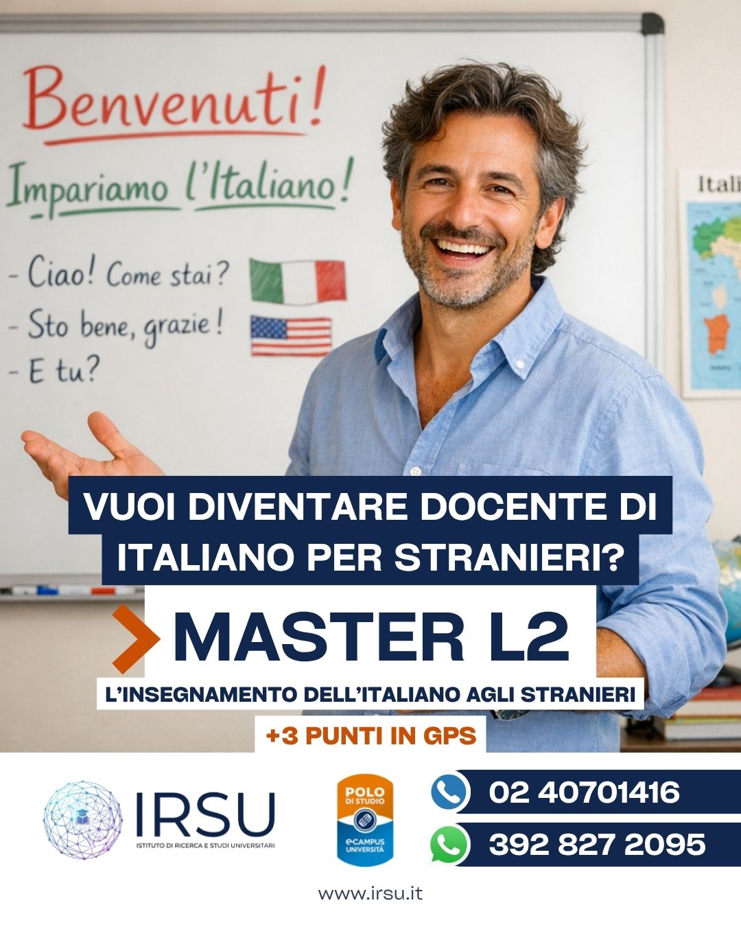 Scopri di più sull'articolo Master insegnamento italiano agli stranieri L2: diventa docente di italiano per stranieri – Classe di concorso A23
