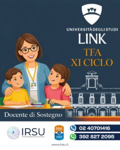 Posti TFA Sostegno XI Ciclo Link Campus: 150 infanzia, 400 primaria, 1000 primo grado e 2000 secondo grado a Roma; 1400 posti totali a Novedrate.