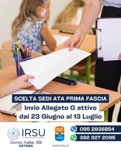 Scopri di più sull'articolo Graduatorie ATA Prima Fascia 2026/27: Al Via l’Inserimento dell’Allegato G per la Scelta delle Sedi