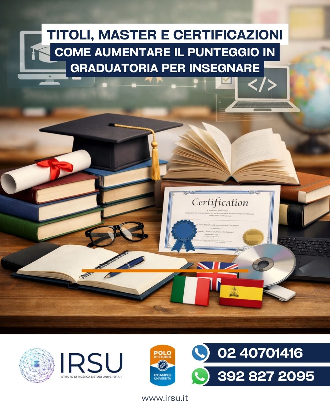 Come aumentare il punteggio in graduatoria per insegnare: titoli, master e certificazioni